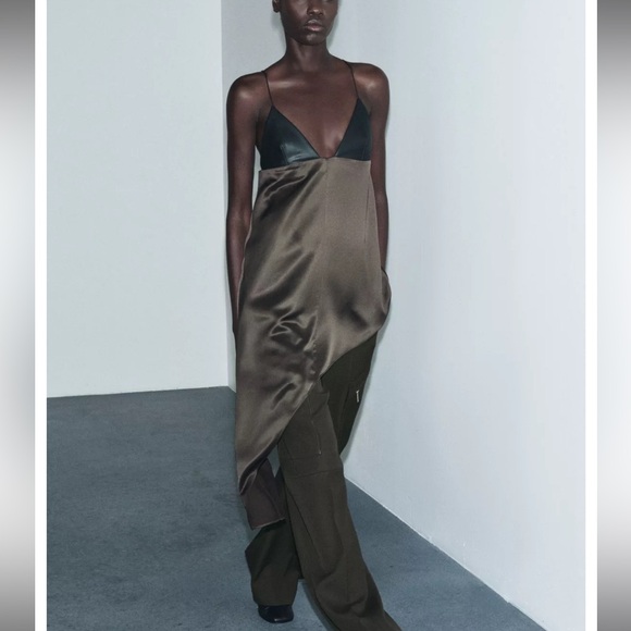 Zara Tops - Zara‎ ZW collection asymmetric satin top